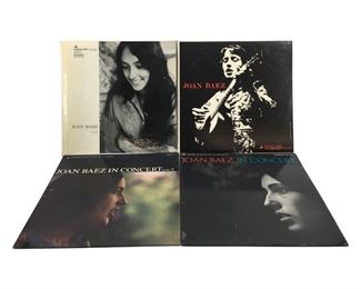 4pc. Vintage Joan Baez Records
