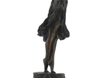 Signed C.J. Colinet Bronze Sculpture
