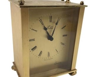 German Eble Quartz Brass Clock
