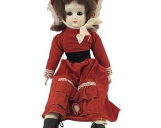 Vintage Madame Alexander Festive Porcelain Doll
