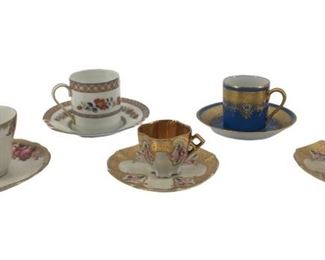 Vintage 6pc. Porcelain Assorted Teacups/Plates
