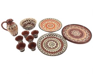 Vintage 11pc. Artistic Ceramic Pottery
