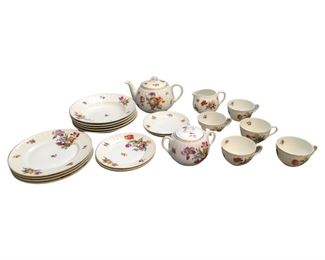 23pc. Epiag Porcelain Floral Design Tea Set
