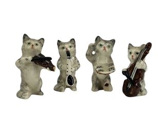 4pc. Beswick England Miniature Porcelain Cat Band
