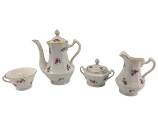 4pc. Schlagganwald German Porcelain Tea Set
