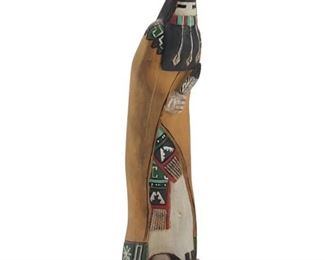 Signed Earl Arthur Long Haired Wooden Kachina
