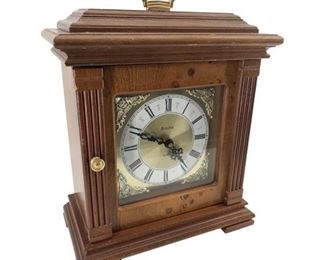 Vintage Bulova Quartz Clock and Jewelry Box
