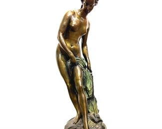Antique The Bather Bronze Etienne Maurice Falconet

