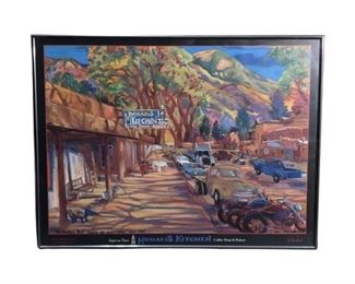Signed Pat Woodall Michael's Kitchen Print
