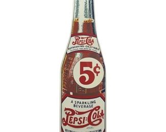 Vintage Metal 5¢ Pepsi-Cola Wall Decor
