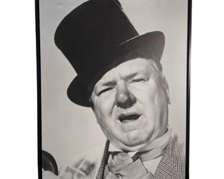 Vintage W.C. Fields B&W Photo on Canvas
