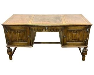 Empire Wood/Leather Top Desk
