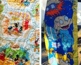 Disney & Nickelodeon sleeping bags, sheets & curtains 