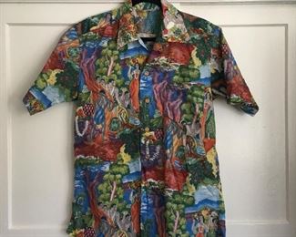 Eugene Savage maston menu button up
