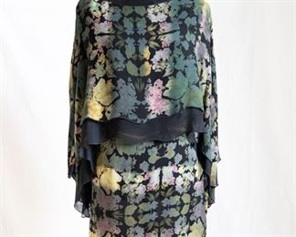 Vintage Holly Harp silk Angel wing dress