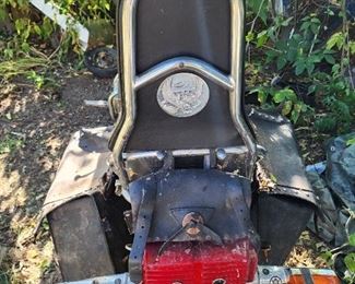 1984 Honda Goldwing 1200 with leather saddlebags in fair condition.
Will need new and tires. Parts will need to be gone through as this has sat for a couple of years
Has some rust spots as well.