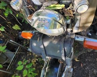 1984 Honda Goldwing 1200 with leather saddlebags in fair condition.
Will need new and tires. Parts will need to be gone through as this has sat for a couple of years
Has some rust spots as well.
