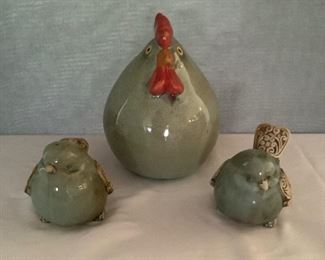  Ceramic Birds