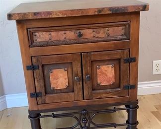 Wood & Metal Accent Table