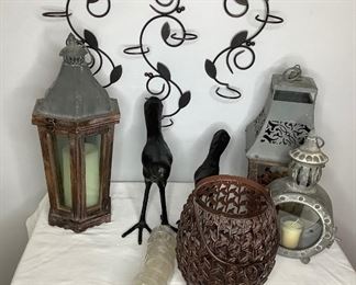  Tin & Metal Candle Holders
