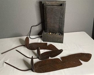  Rock Wall Water Feature & Sconces