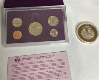 1992 US Mint Coin Set and .999 Silver Explorers Coin