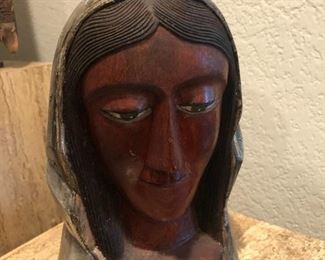 Modernist wood carving