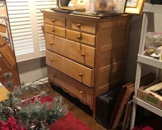 handmade pine chest of drawers