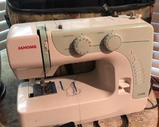 janome sewing machine and case