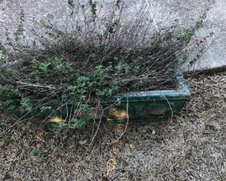 old cement planter we have 2