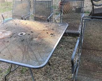 iron patio set