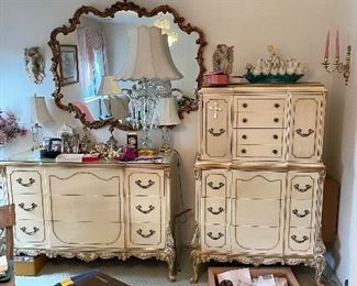 French Provincial, Custom-Made Furniture. Low Dresser, BUY IT NOW! $400. Tall Dresser, BUY IT NOW! $500
