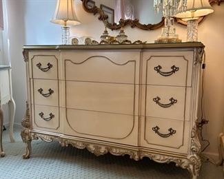 French Provincial-Style 3-Drawer Dresser. Measures 50" x 22" x 35". BUY IT NOW! $400