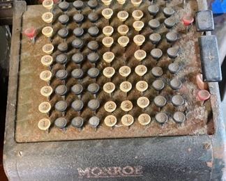 Monroe Vintage Adding Machine Calculator