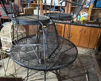 Vintage Iron Table and Chairs