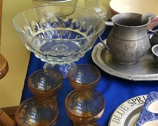 Amber sherbert dishes