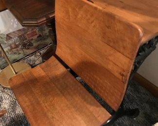 Love this student desk with iron frame