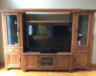Look at this Mission Style Media cabinet - 3 pieces.