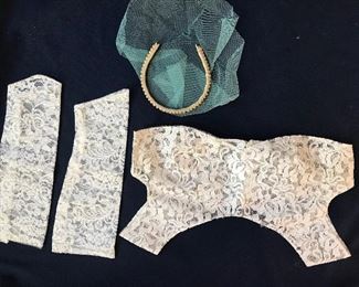 Love this lace cuffs and collar and headband