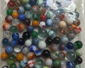 Wonderful marbles of all kinds.  Sold as one bag only