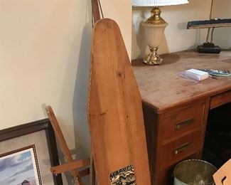 Wood ironing board