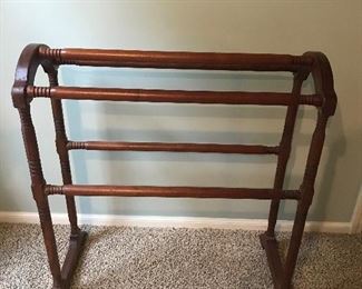 Love this old old Quilt Rack.  So sturdy.