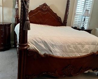 Beautiful king size bed matching bedroom furniture