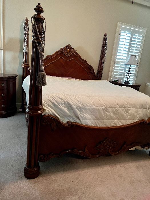 Beautiful king size bed matching bedroom furniture