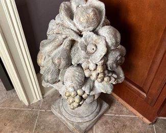 Flower cement stand