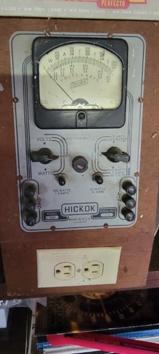 Vintage Hickok Model 900A Volt Amp Wattmeter Watt Meter AC