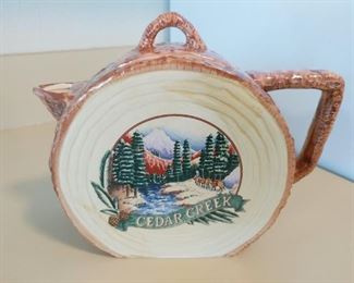 Vintage "Cedar Creek" ceramic tea pot
