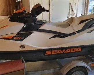 2010 Sea-Doo GTI-130 with only 7 hours and Brand-New Trailer