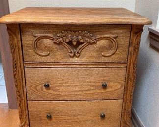 Designer Oak Furniture Nightstand 
2 available