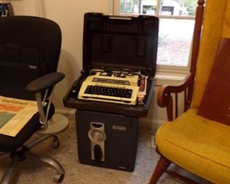 typewriter & safe
